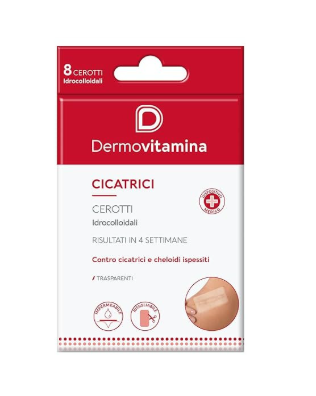 DERMOVITAMINA CICATRICI CEROTTI IDROCOLLOIDALI 8 Pezzi